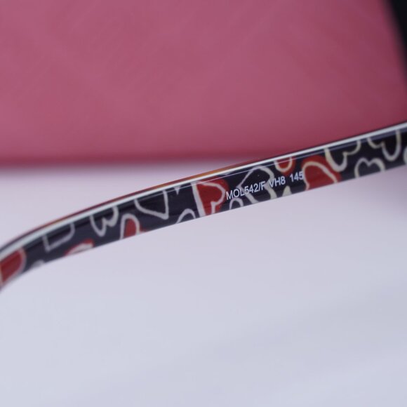 Moschino Love MOL542/F 0VH800 Eyeglasses Dark Havana 50mm Round Frame - Picture 7 of 9